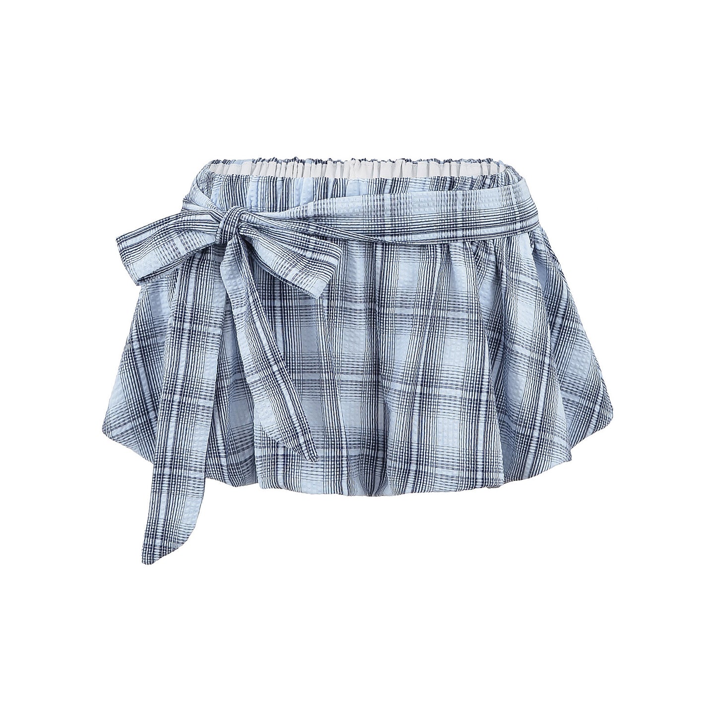 Women's Clothing INS Halter Plaid Top + Skirt Set