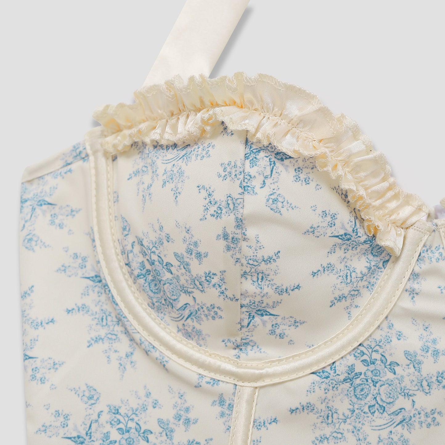 Printed fungus edge sexy spicy girl hanging neck tie waist waistband vest