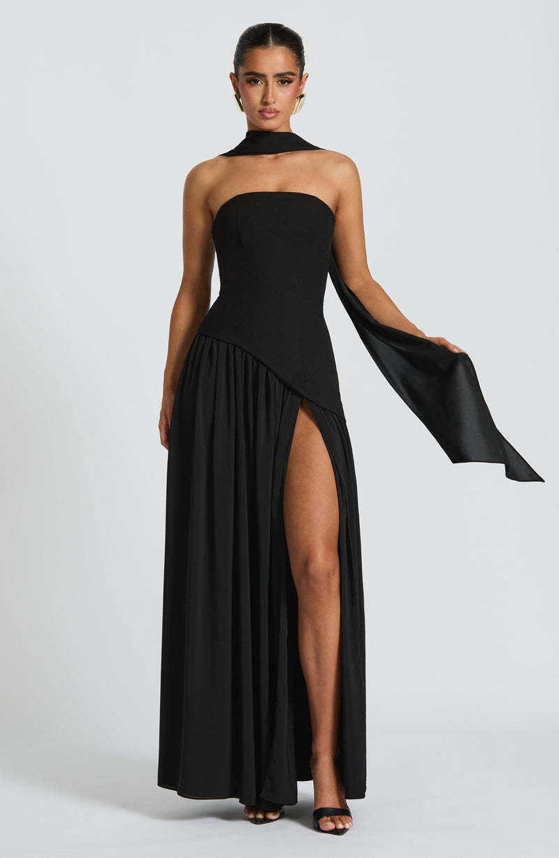 Women's Slit Dress Fashionable Sexy Backless High Slit Long Dress