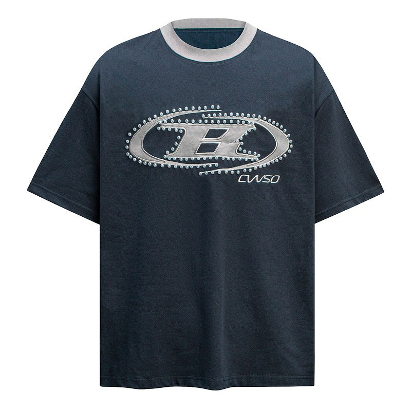 Short Sleeve T-Shirt Unisex Loose Casual Couple Half Sleeve