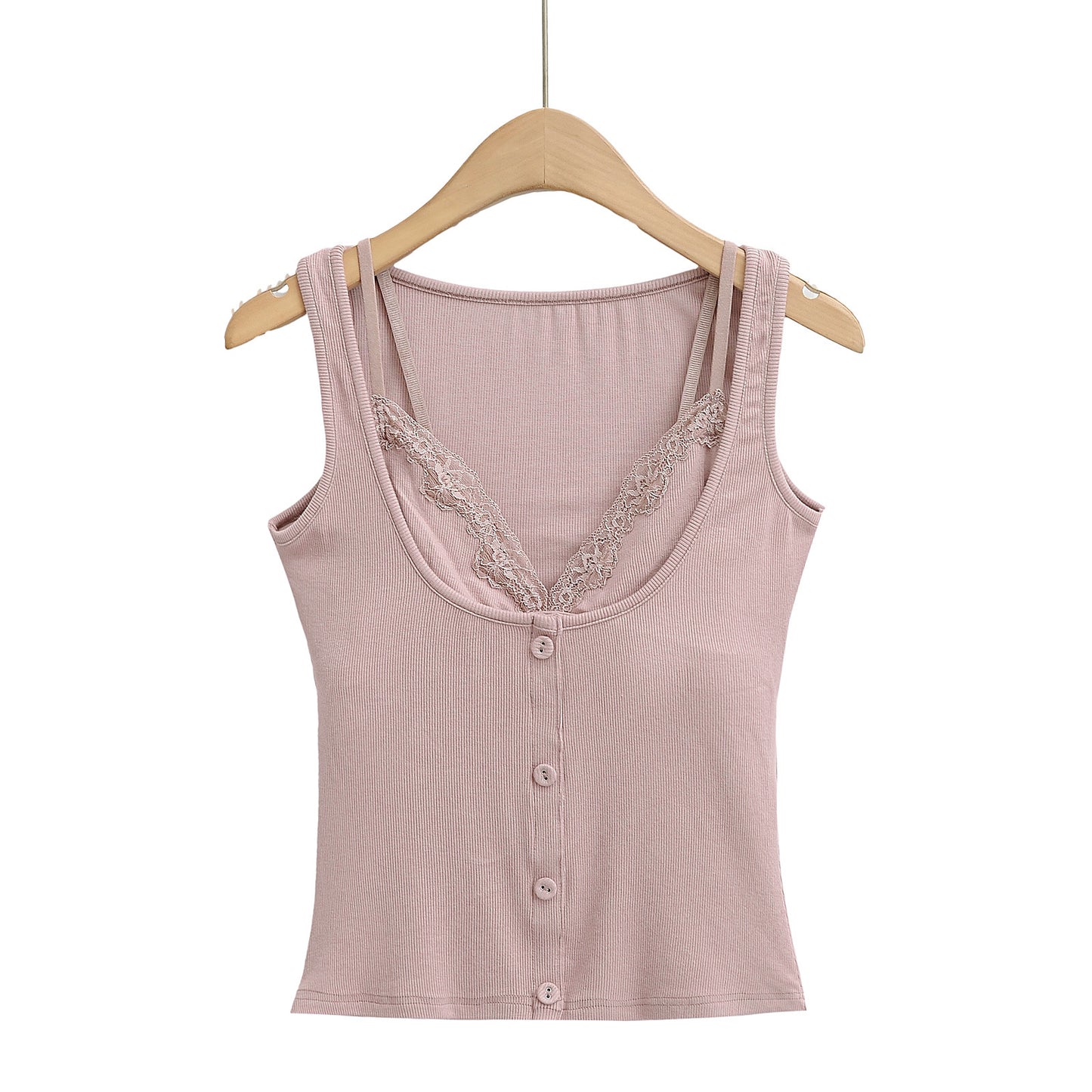 Sexy and Slim Lace Splicing Top
