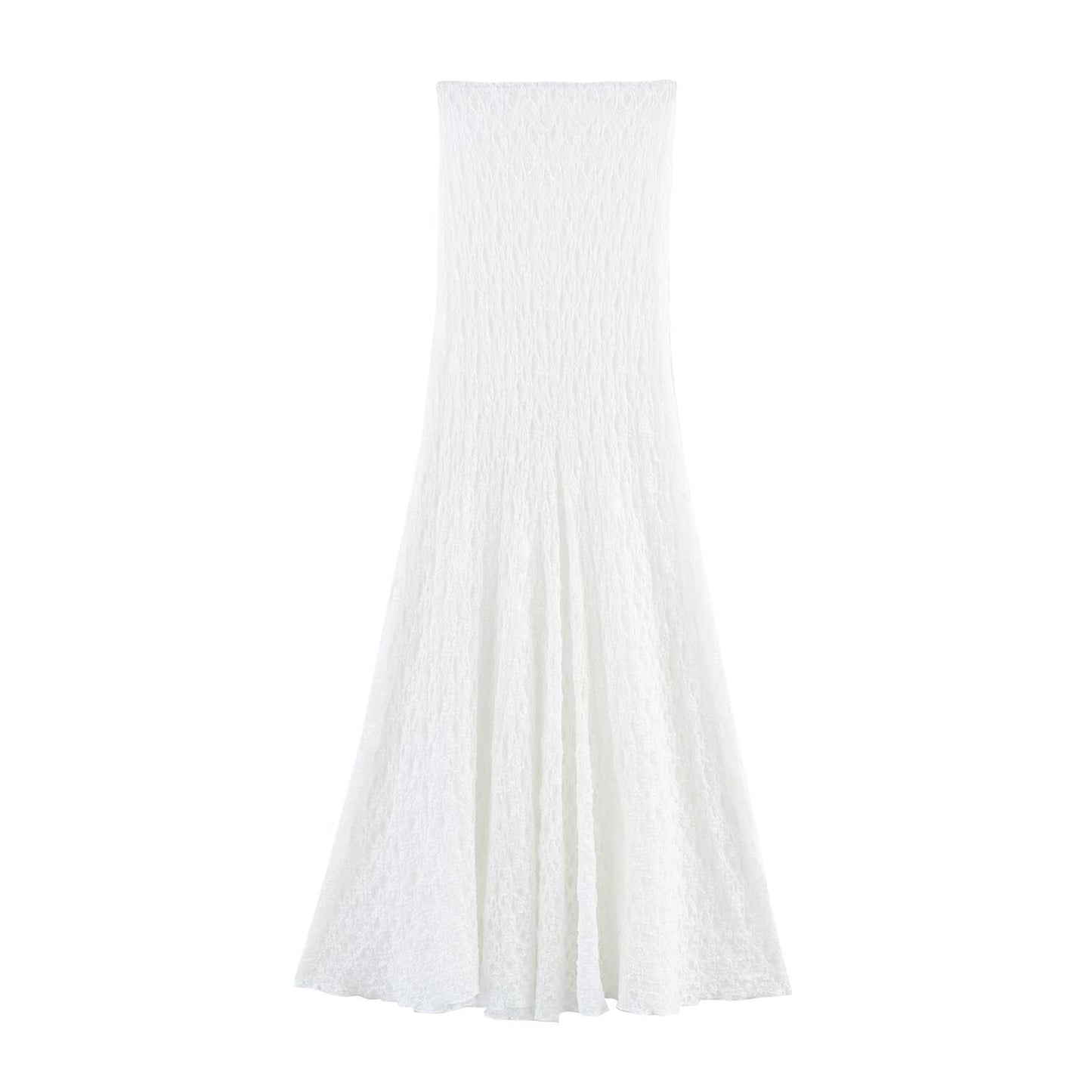 Asymmetric Lace Top + Skirt Set for Women