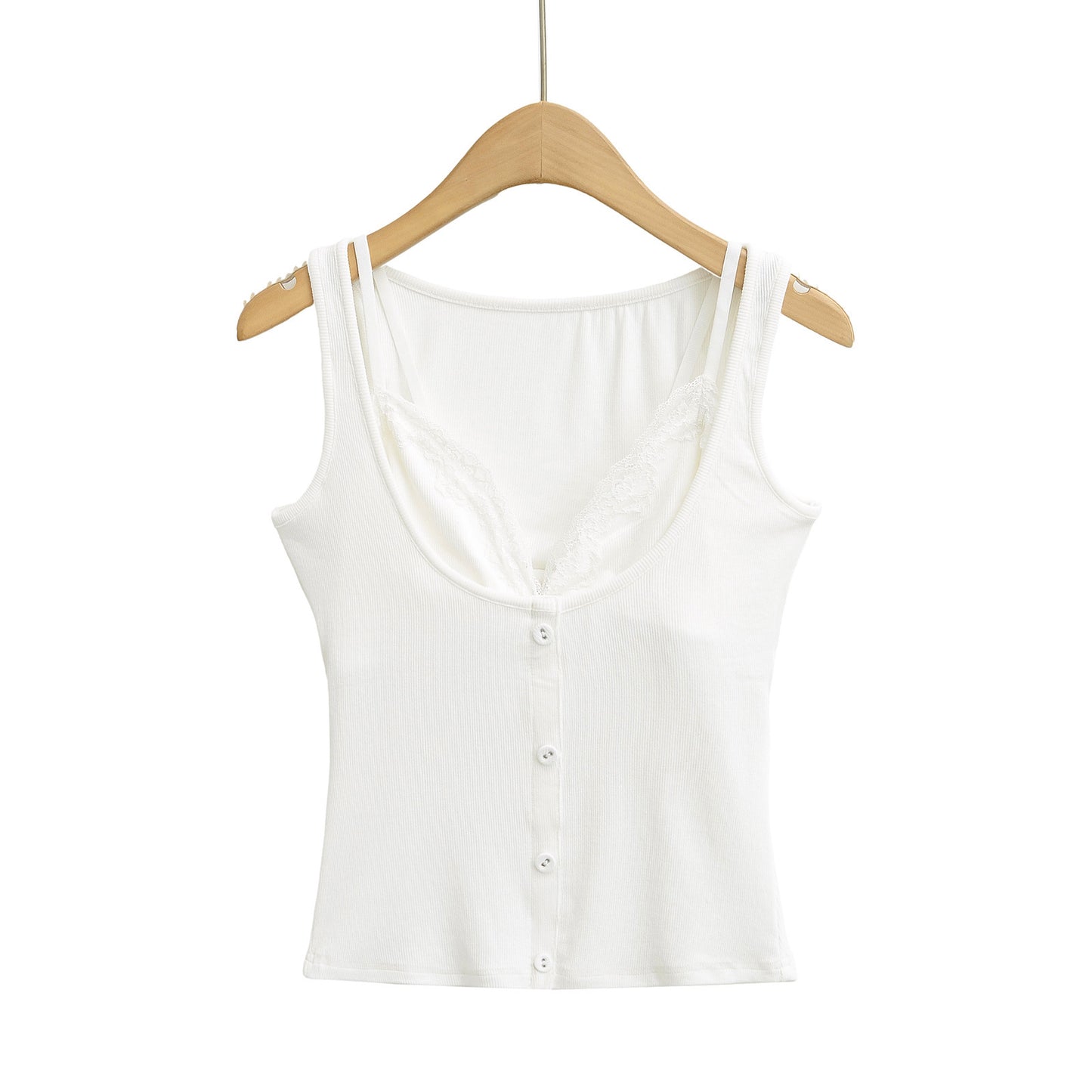 Sexy and Slim Lace Splicing Top