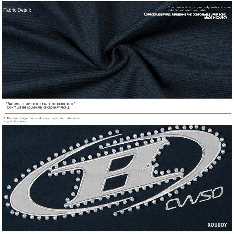 Short Sleeve T-Shirt Unisex Loose Casual Couple Half Sleeve
