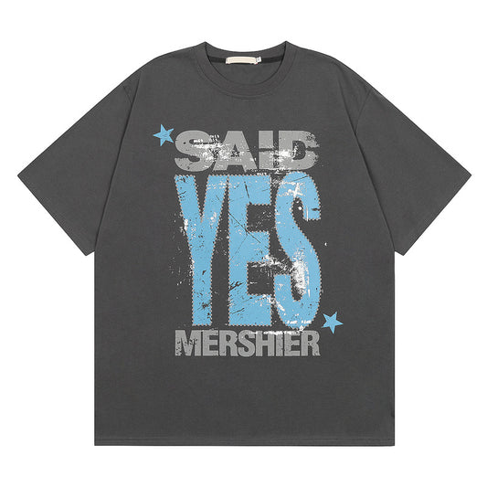 Loose Fit T-Shirt Dark Gray Short Sleeve Unisex