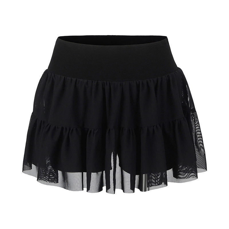Wear safety pants to prevent exposure, cake skirt, and half skirt