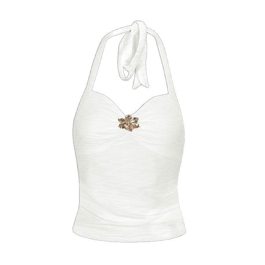 Women's Halter Neck Strapless Crop Top