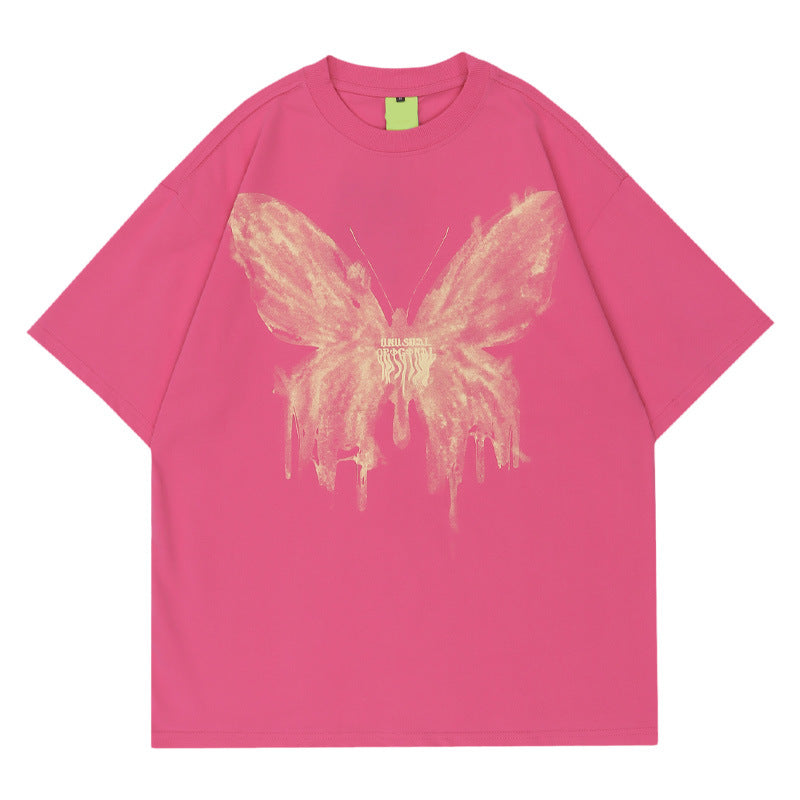 Butterfly Oversize Loose Unisex Short Sleeve T-Shirt