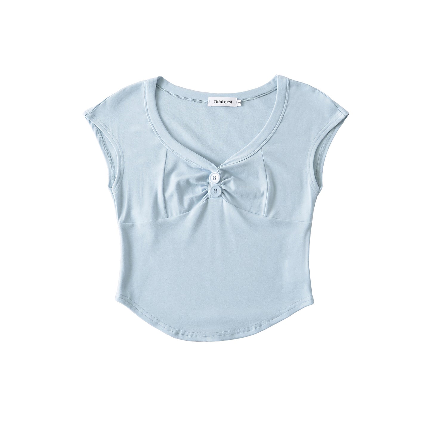 Slim Fit V-Neck Short Sleeve Crew Neck T-Shirt