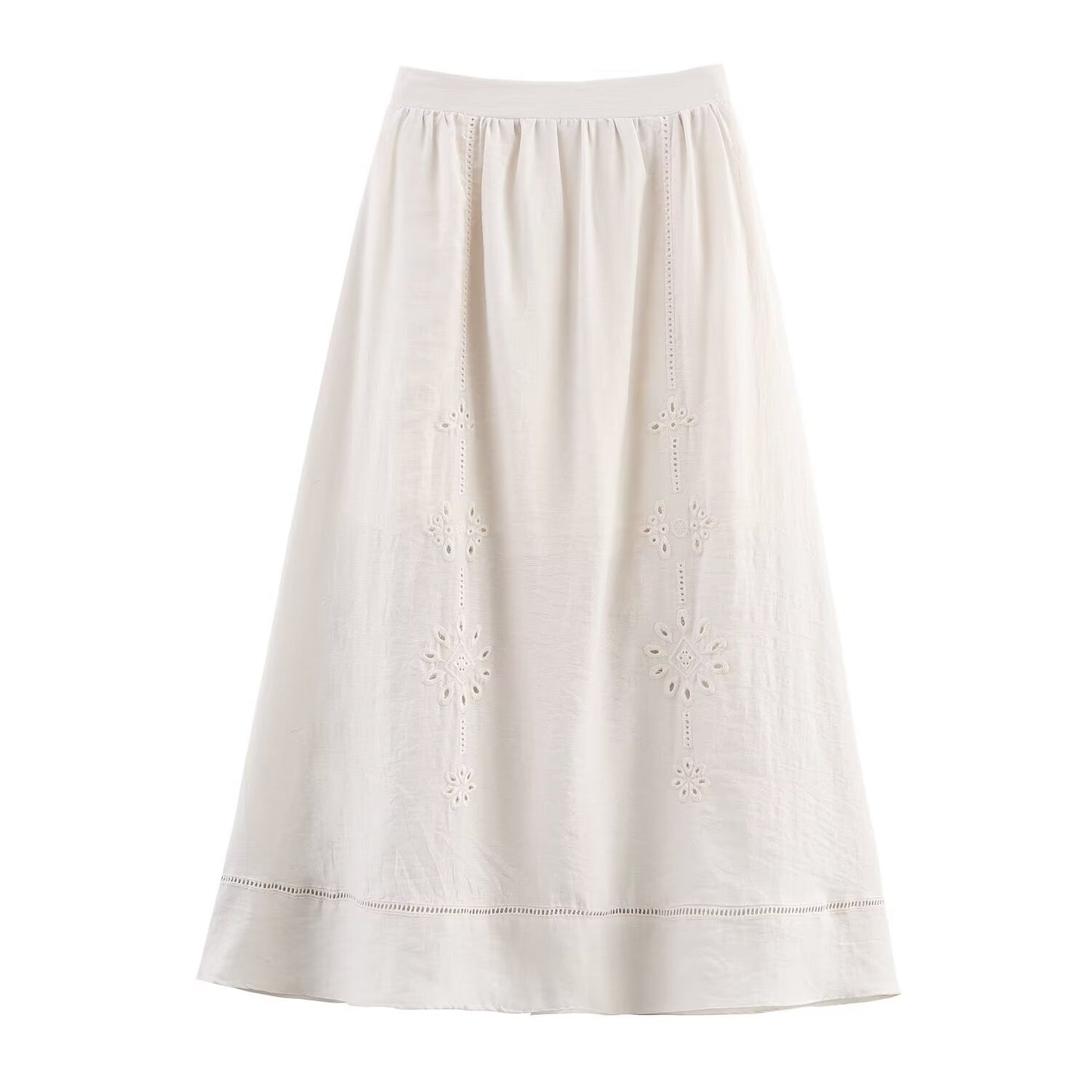 Embroidered short suspender+Embroidered skirt set for women