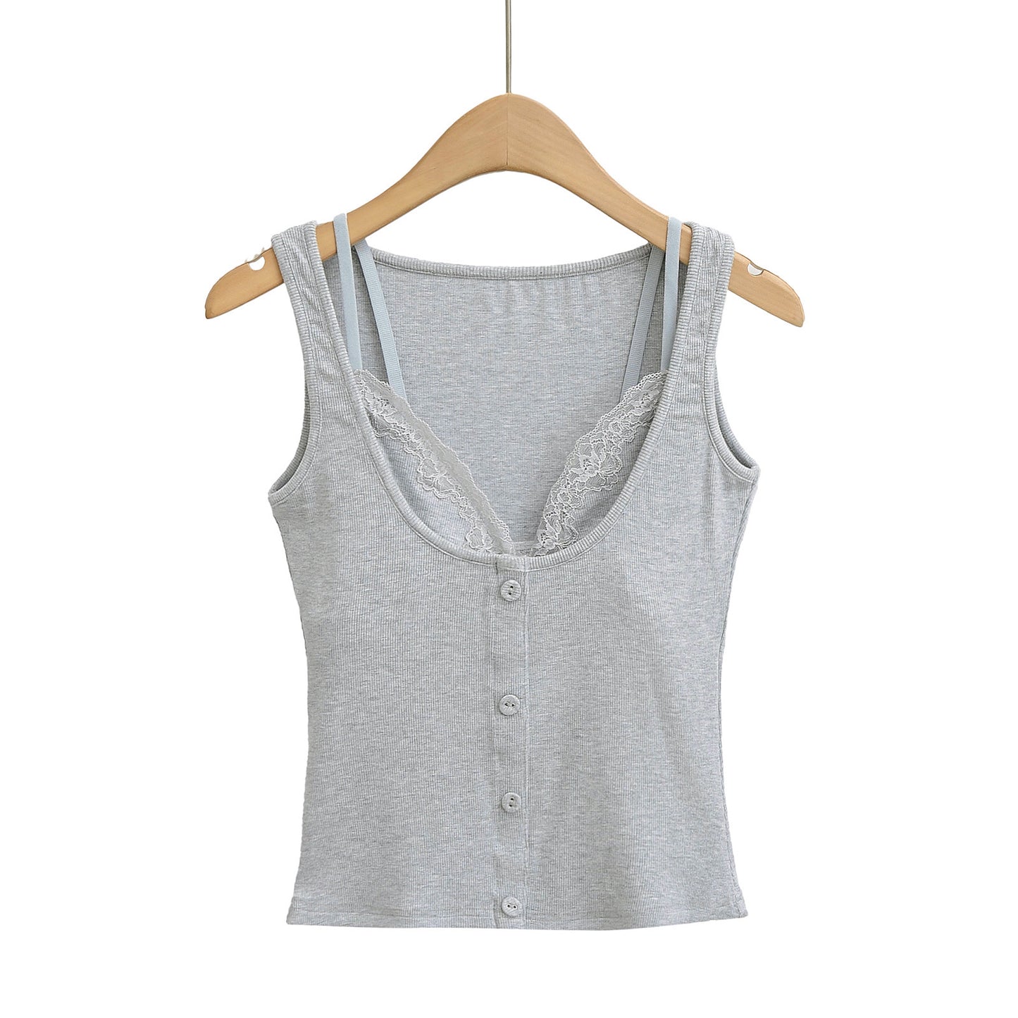 Sexy and Slim Lace Splicing Top