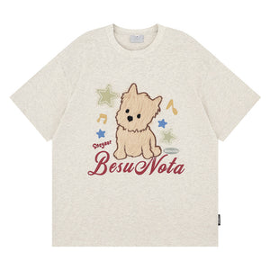 Short Sleeve T-Shirt Loose Korean Lazy Style Half Sleeve