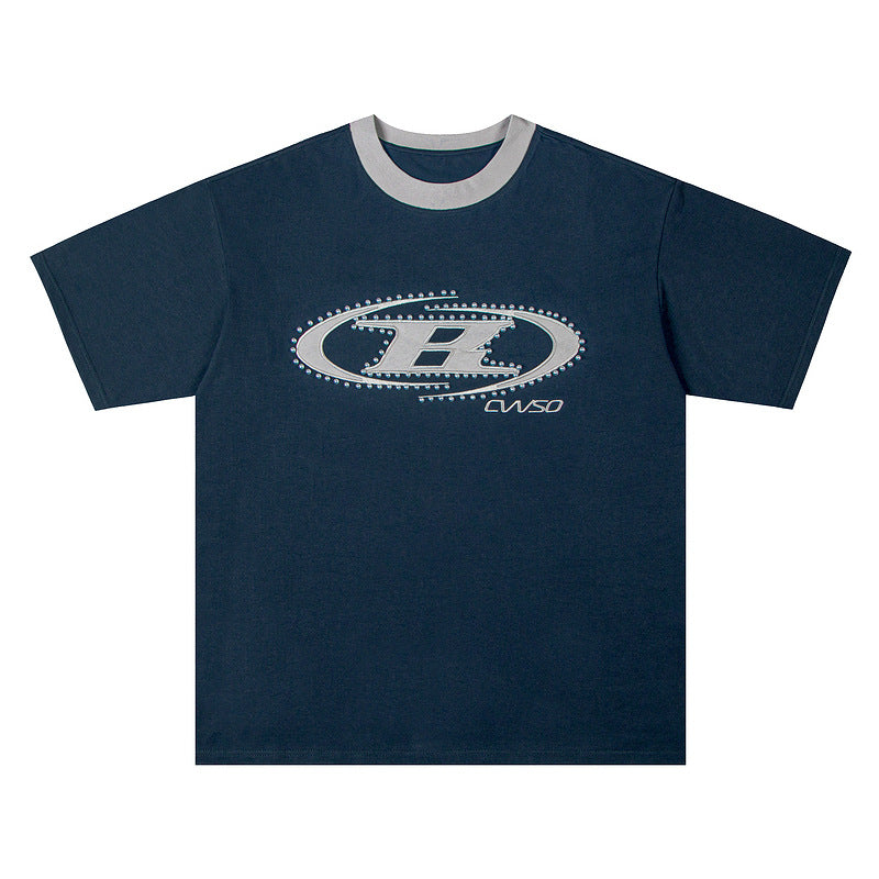 Short Sleeve T-Shirt Unisex Loose Casual Couple Half Sleeve