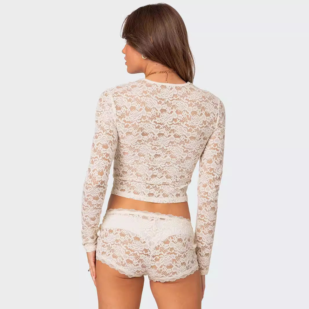 Lace short top