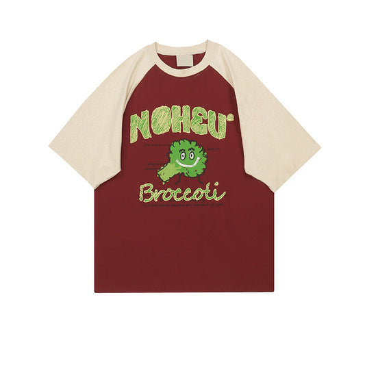 Broccoli Oversize Unique Couple Matching Short Sleeve T-Shirt