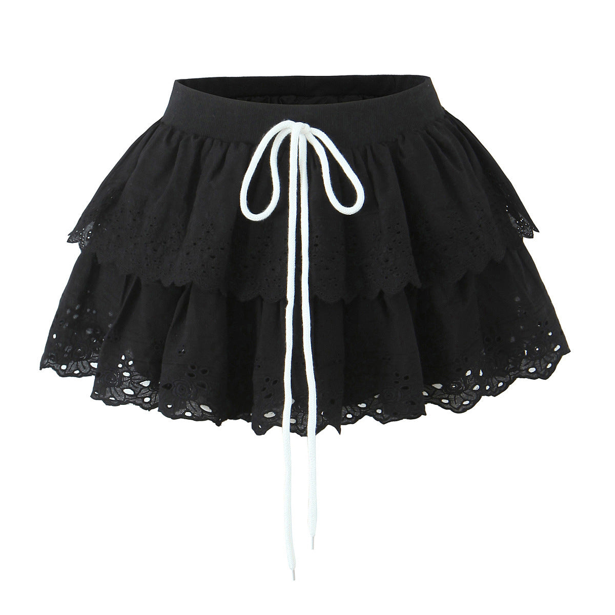 Lace lace fluffy skirt