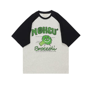 Broccoli Oversize Unique Couple Matching Short Sleeve T-Shirt