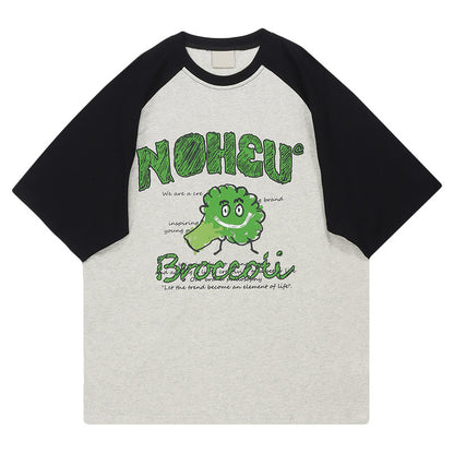 Broccoli Oversize  Unique Couple Matching Short Sleeve T-Shirt
