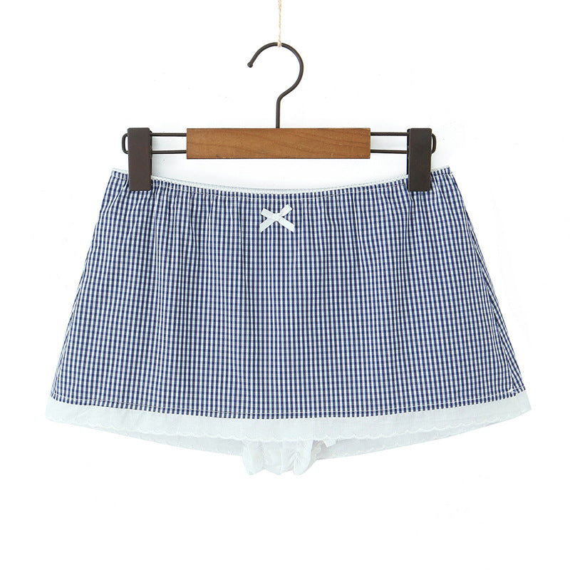 Fashionable Plaid Shirt Short Set Simple and Versatile Design, Slimming Effect