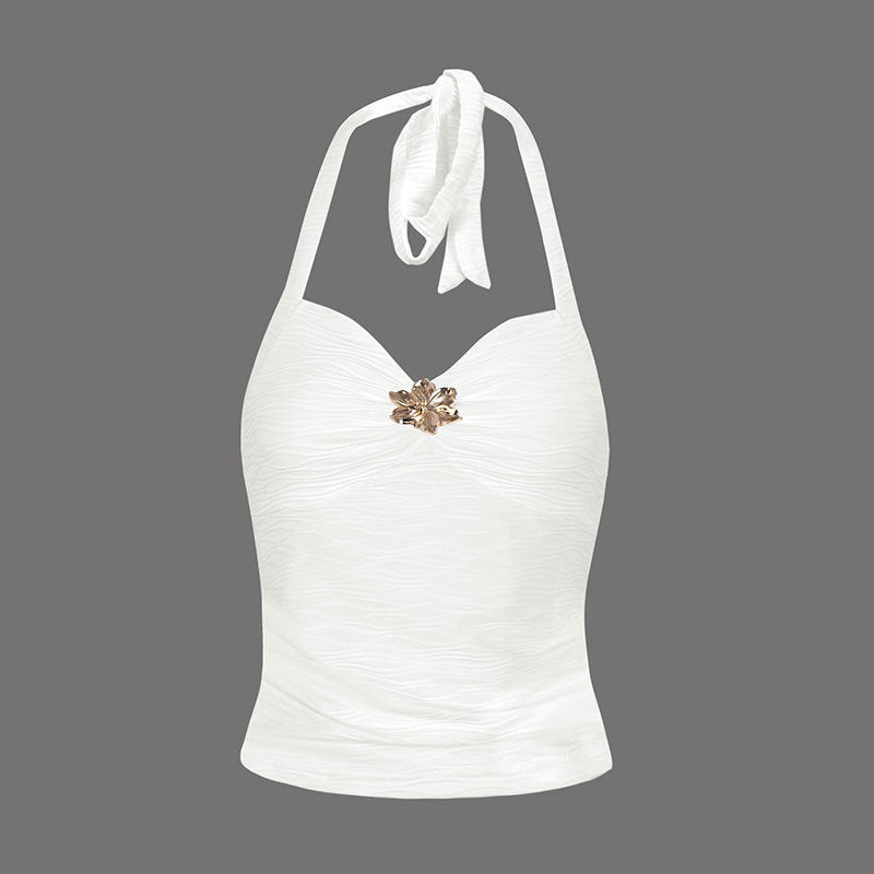Women's Halter Neck Strapless Crop Top