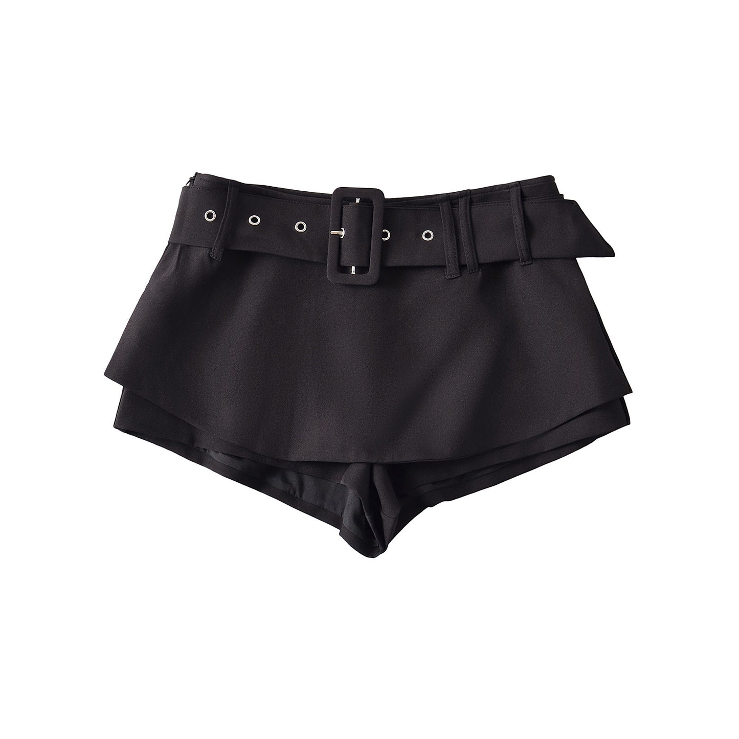 Low waisted waist belt skirt pants half skirt