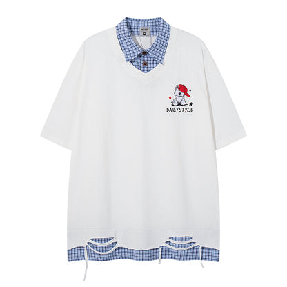 Half Sleeve T-Shirt for Men and Women Summer Short Sleeve