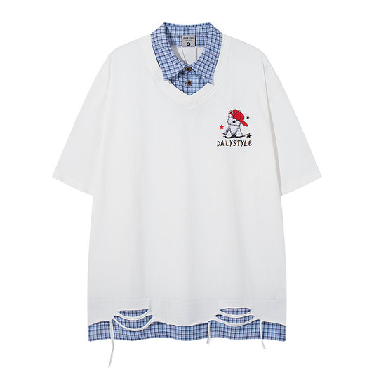 Half Sleeve T-Shirt for Men and Women Summer Short Sleeve
