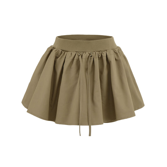 Elastic Waist Anti-Exposure Skirt