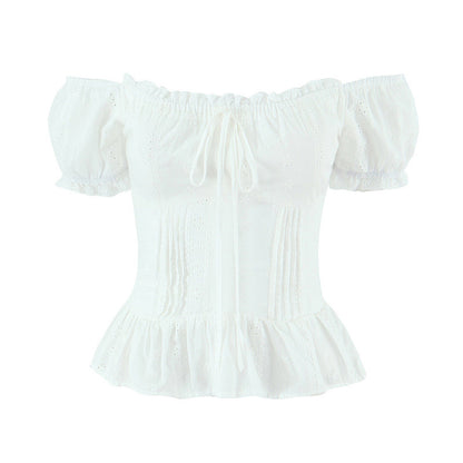 Sexy Lace Embroidered One-Shoulder Slim Dress with Style