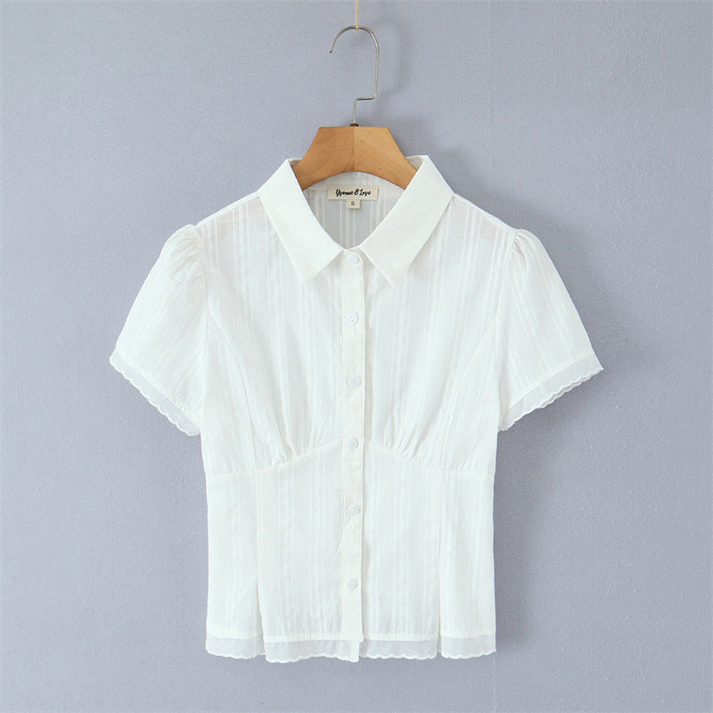 Fashionable Plaid Shirt Short Set Simple and Versatile Design, Slimming Effect