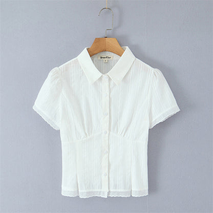 Fashionable Plaid Shirt Short Set Simple and Versatile Design, Slimming Effect