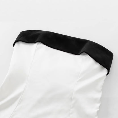 Women's Clothing INS Internet Celebrity Design Sense Personality Bow Decorative Tube Top