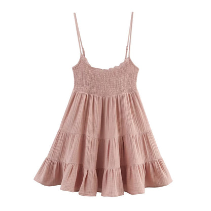 Lace slim fit short skirt dress
