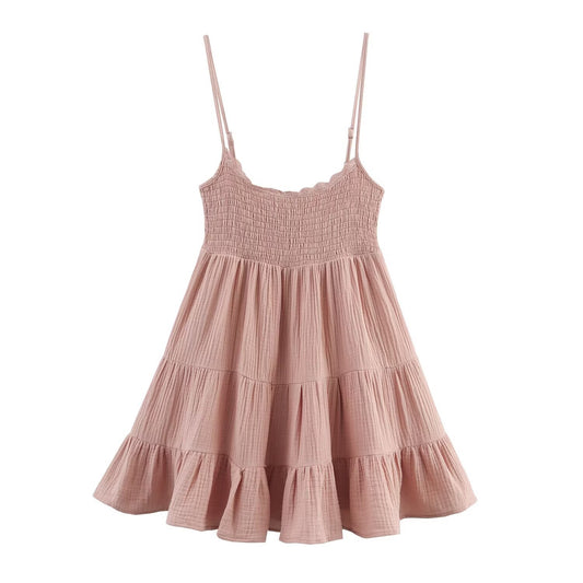 Lace slim fit short skirt dress
