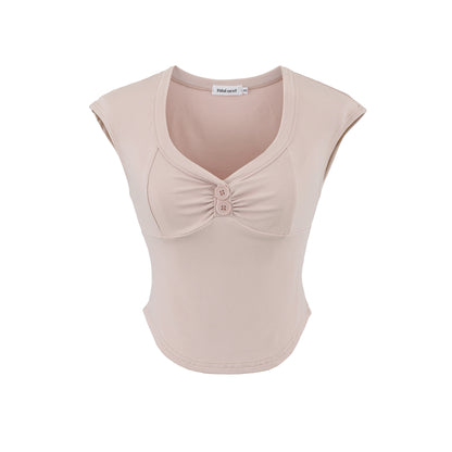 Slim Fit V-Neck Short Sleeve Crew Neck T-Shirt