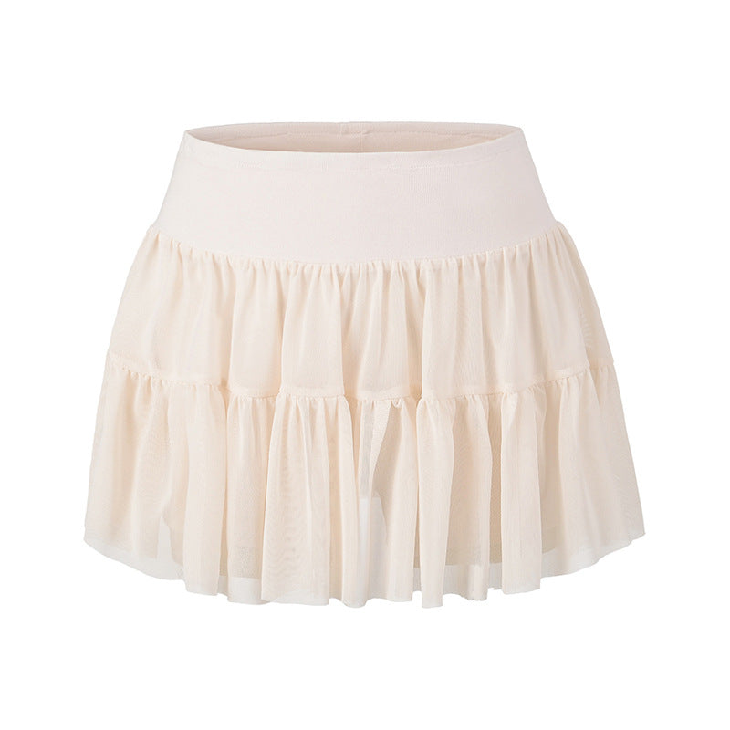 Wear safety pants to prevent exposure, cake skirt, and half skirt