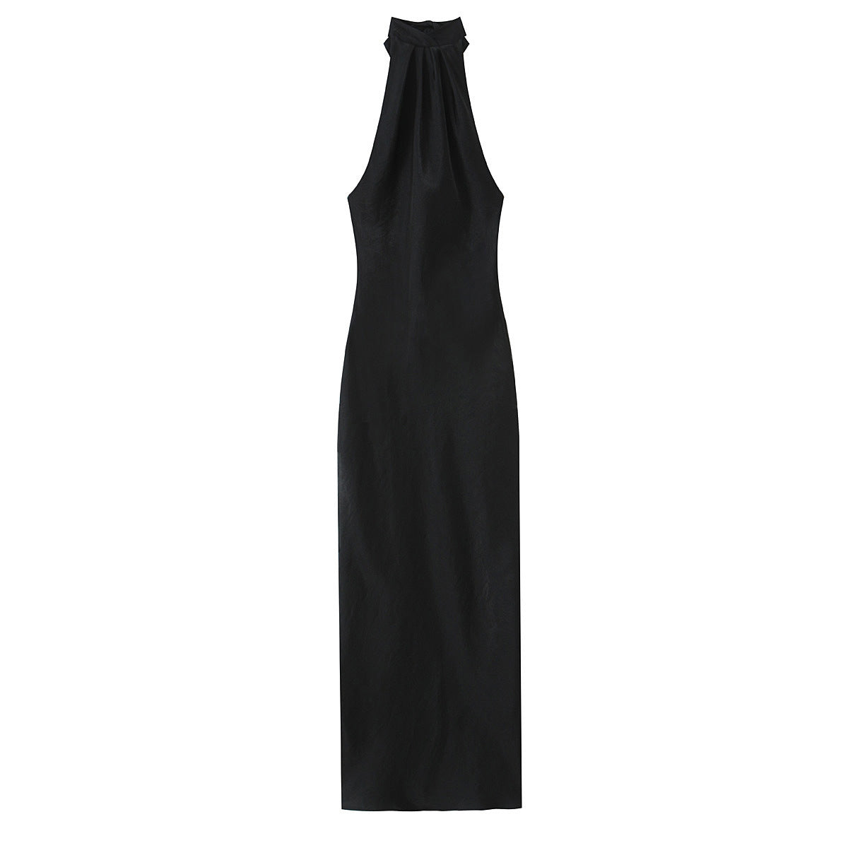 Women's Clothing Halter Neck Backless Midi Dress