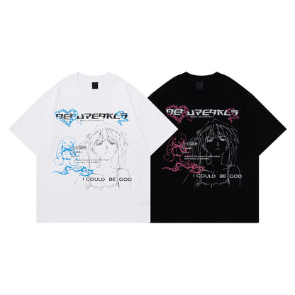 Short Sleeve T-Shirt Loose Fit  Anime Loose Version