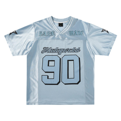 Letter Print Short Sleeve Casual Sports Summer Half Sleeve T-shirt