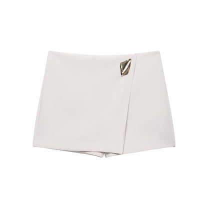 Asymmetric skirt pants casual shorts