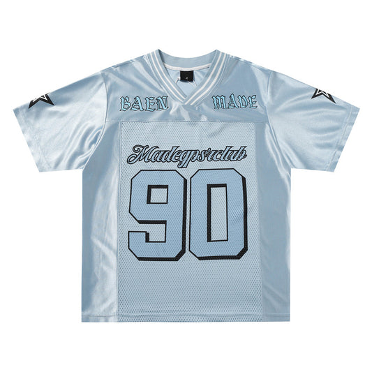 Letter Print Short Sleeve Casual Sports Summer Half Sleeve T-shirt