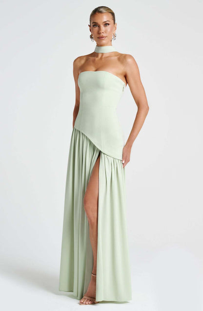 Women's  Slit Dress Fashionable Sexy Backless High Slit Long Dress