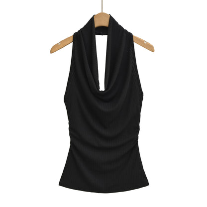 Sexy Knit Halter Crop Top