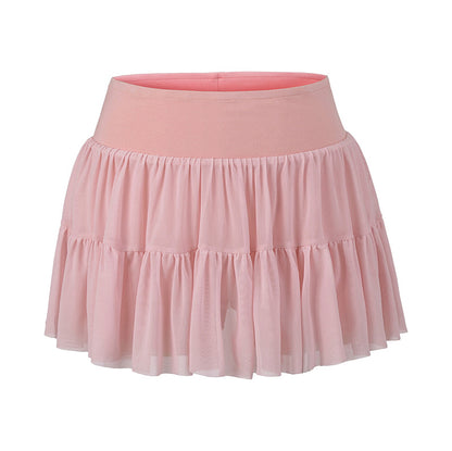 Wear safety pants to prevent exposure, cake skirt, and half skirt