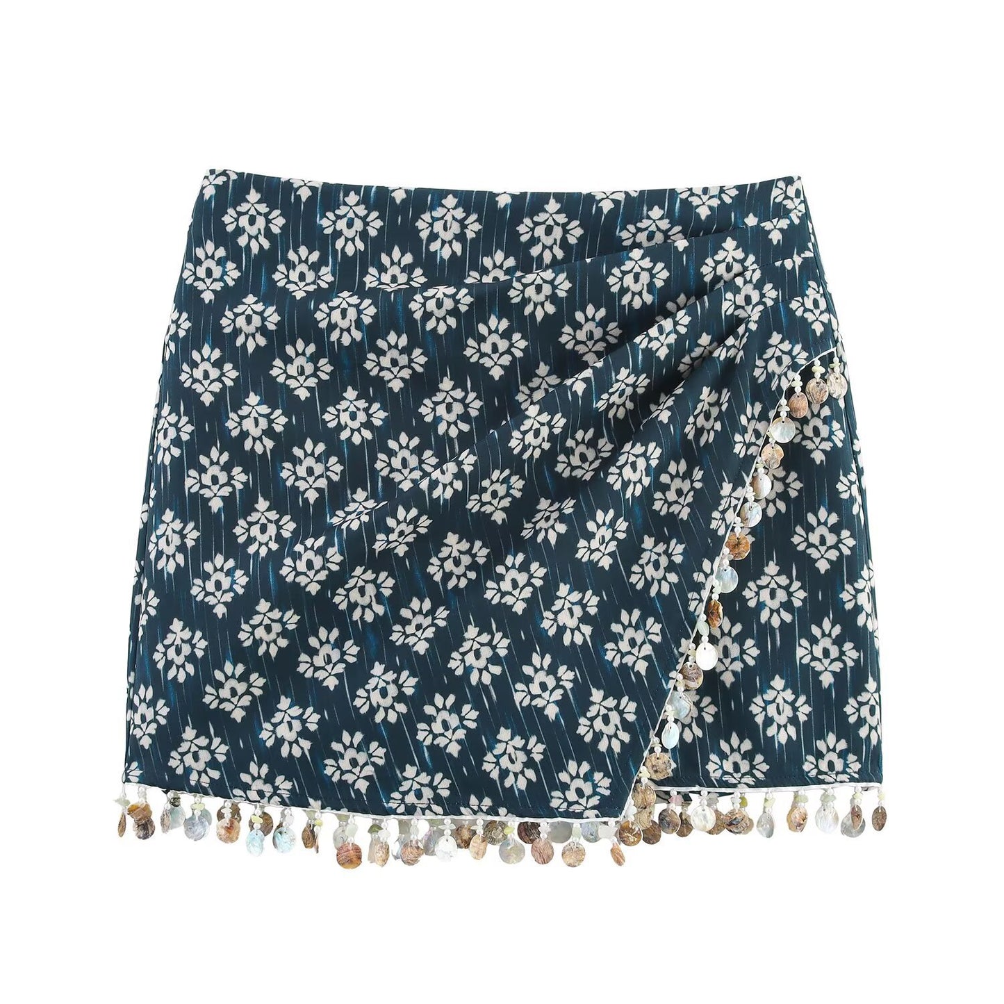 Women's Clothing Beaded Decorative Printed Skirt Pants