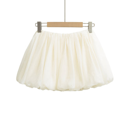 Sweetheart Ruffle Bubble Skirt with Lining