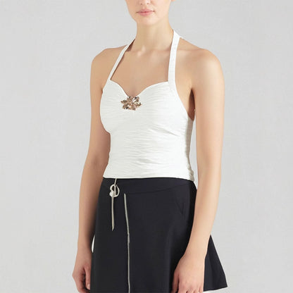 Women's Halter Neck Strapless Crop Top