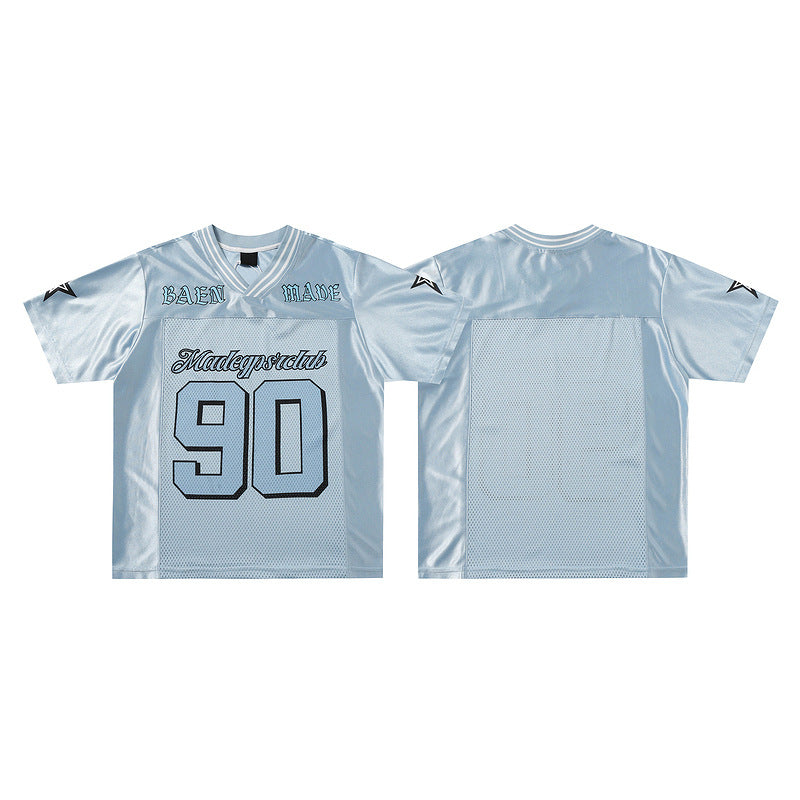Letter Print Short Sleeve Casual Sports Summer Half Sleeve T-shirt