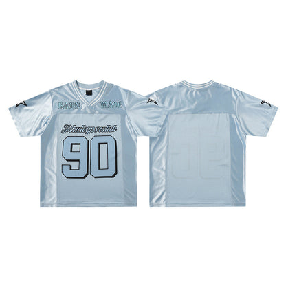 Letter Print Short Sleeve Casual Sports Summer Half Sleeve T-shirt