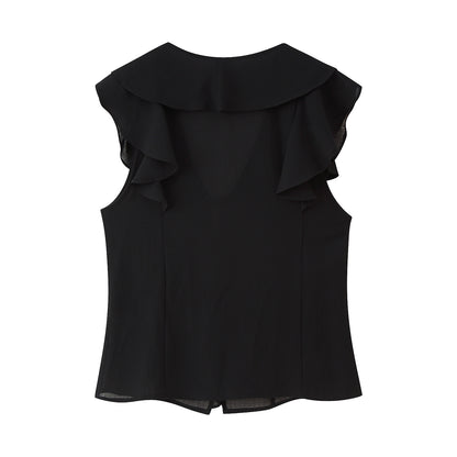 Women's Layered Decorative Shirt + Skirt Set